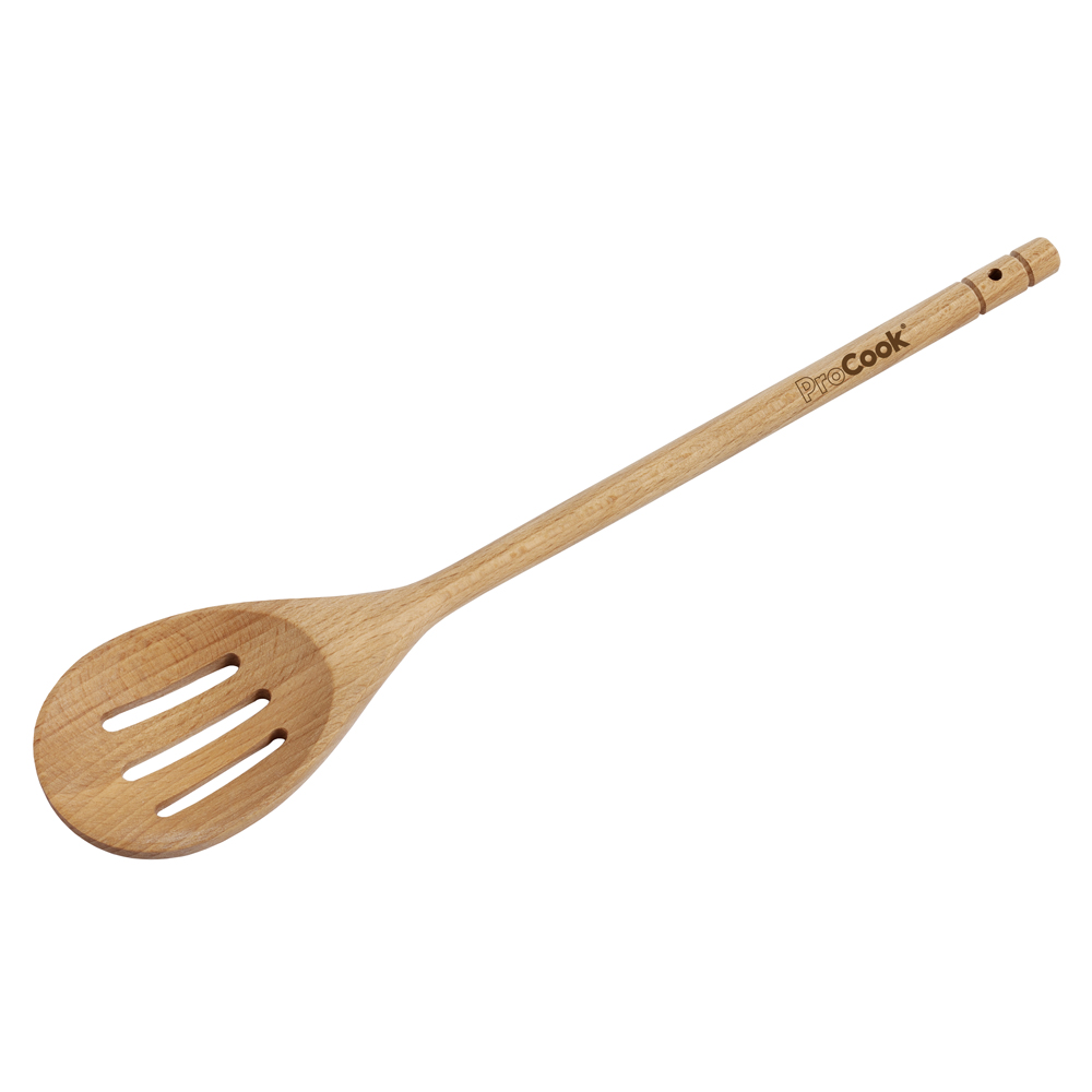 View Wooden Slotted Spoon 30cm ProCook information