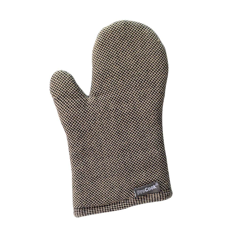 View Single Oven Glove Black and Biscuit Check ProCook information