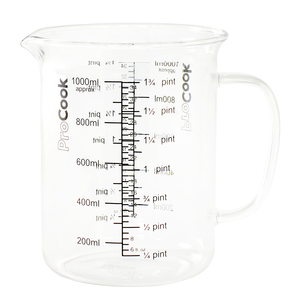 View Heatproof Glass Measuring Jug 1 Litre Kitchenware by ProCook information