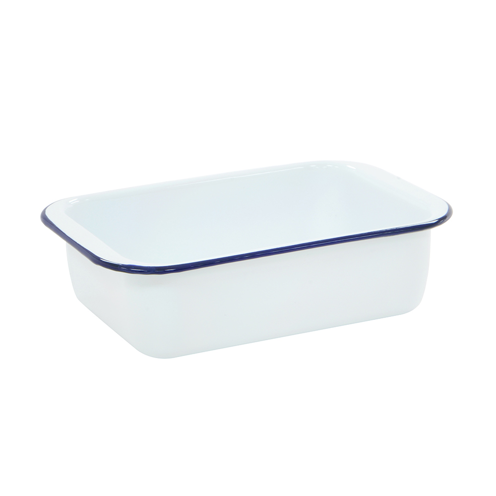 View 27cm Enamel Pie Dish Blue and White Bakeware by ProCook information