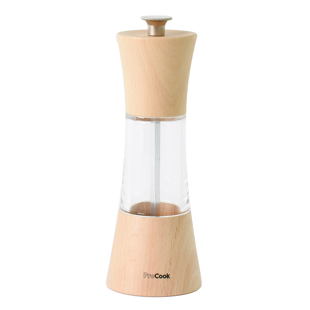 View Natural Wooden Salt or Pepper Mill Tableware by ProCook information