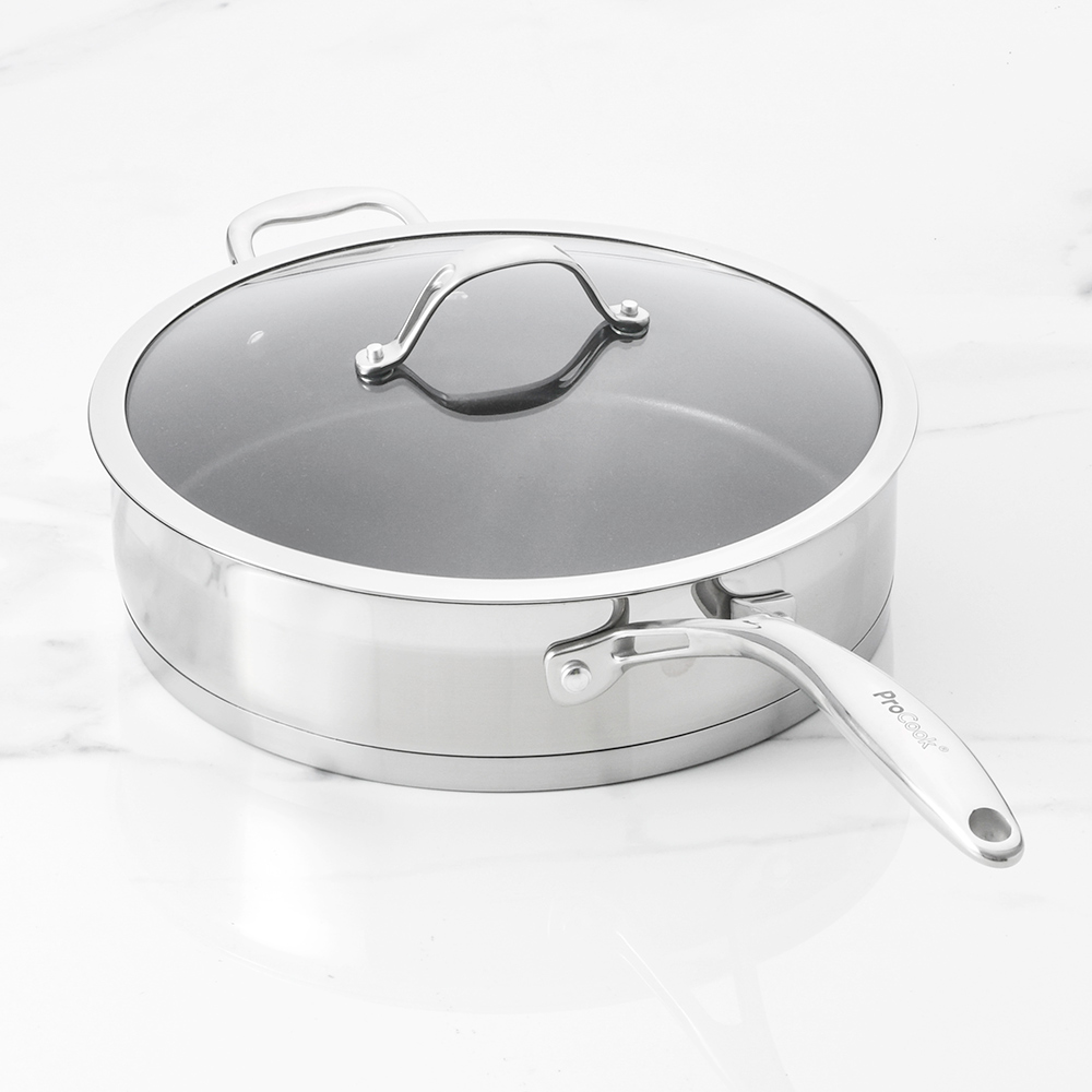 View ProCook Professional Steel Cookware Induction Saute Pan 28cm information
