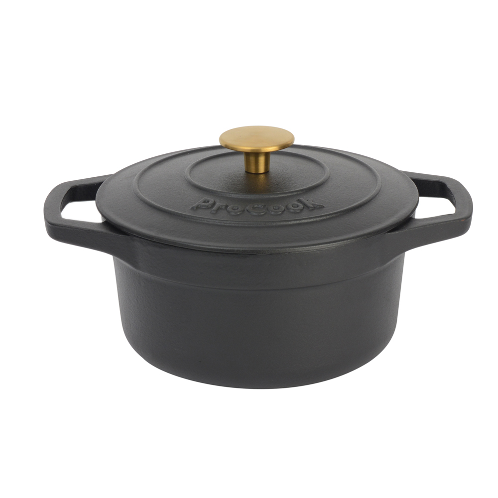 View Black Cast Iron Casserole Dish 20cm Cookware by ProCook information