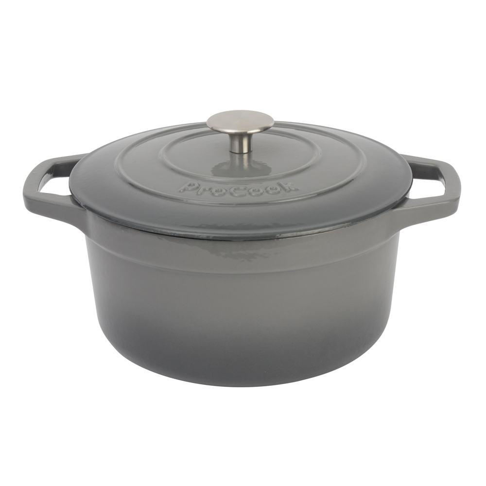 View Grey Cast Iron Casserole Dish 24cm Cookware by ProCook information