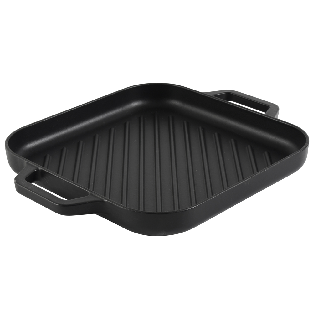View Black Square Cast Iron Griddle Cookware by ProCook information