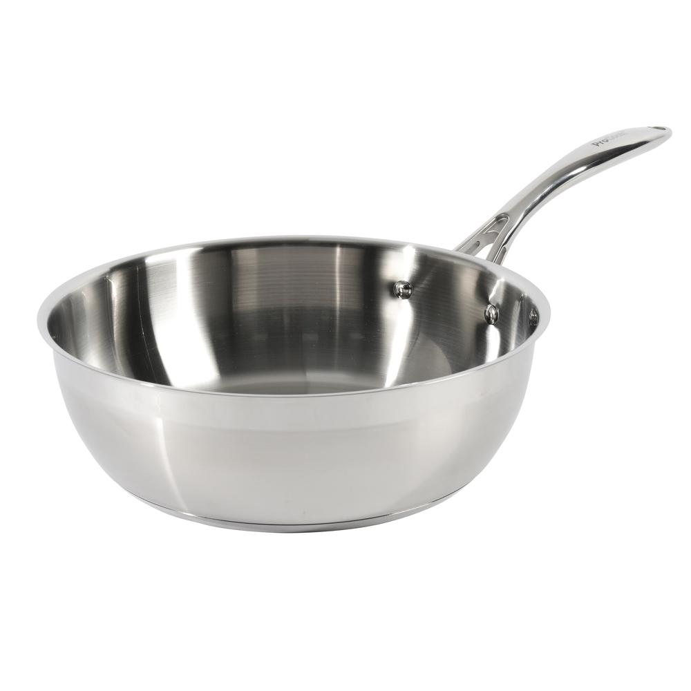 View ProCook Professional Steel Cookware Uncoated Sauteuse Pan 28cm information