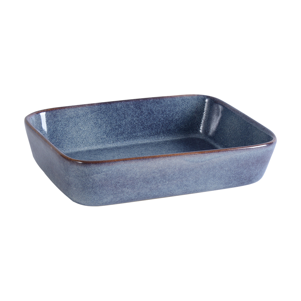View Blue Stoneware Oven Dish 27cm x 21cm Cookware by ProCook information