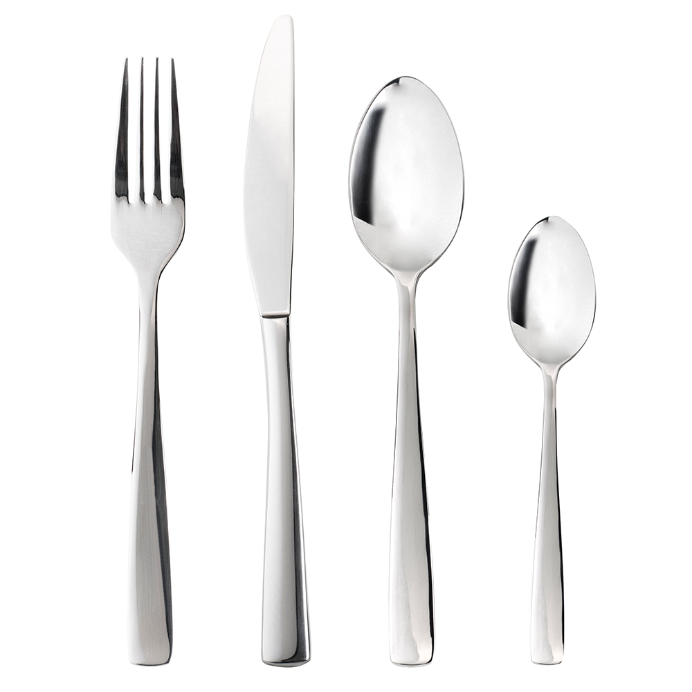 View 16 Piece Stainless Steel Kingston Cutlery Set Tableware by ProCook information