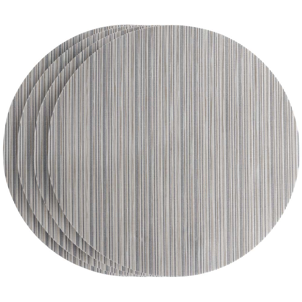 View 4 Round Silver Placemats Tableware by ProCook information