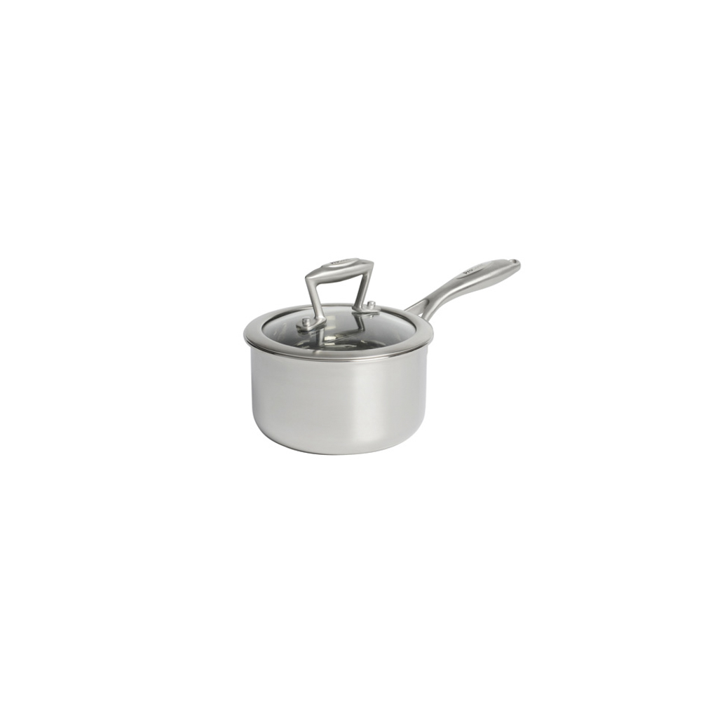 View ProCook Elite TriPly Cookware Induction Saucepan with Lid 14cm information