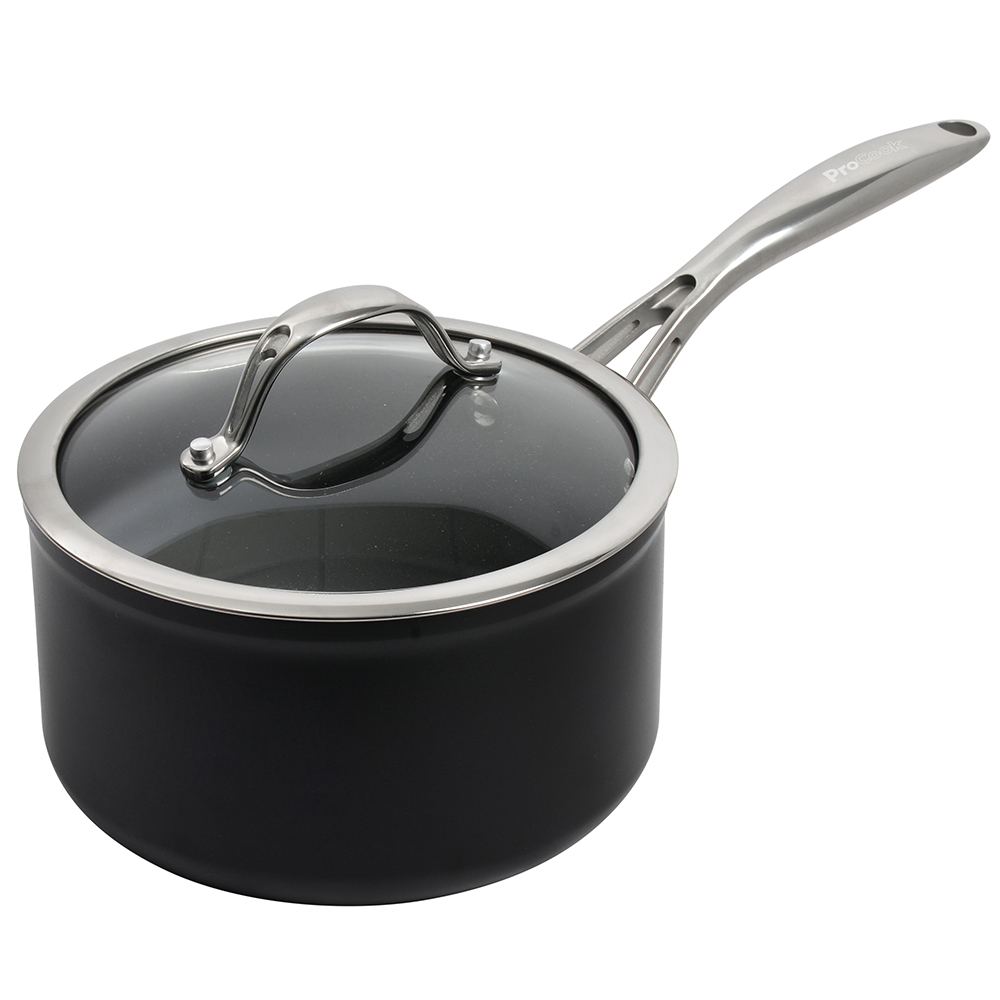 View Ceramic Saucepan With Lid 18cm Professional Cookware by ProCook information