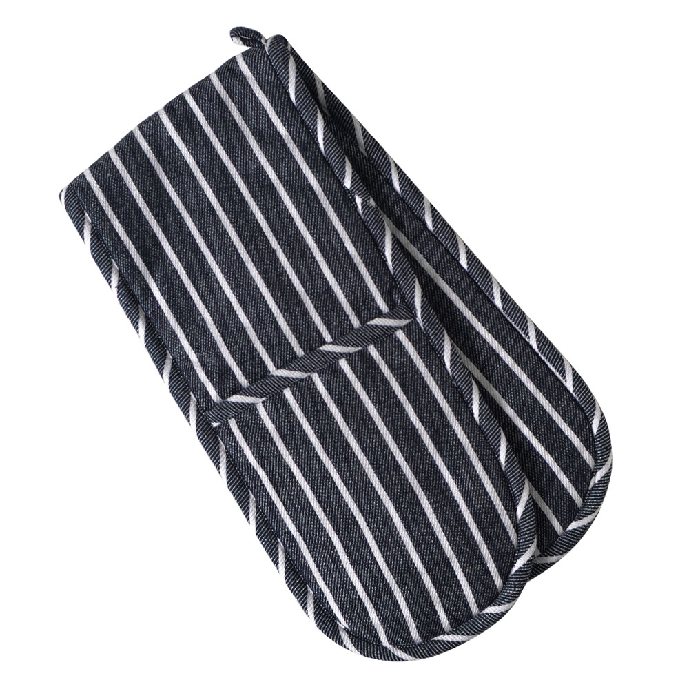 View Double Oven Glove Navy Kitchenware by ProCook information