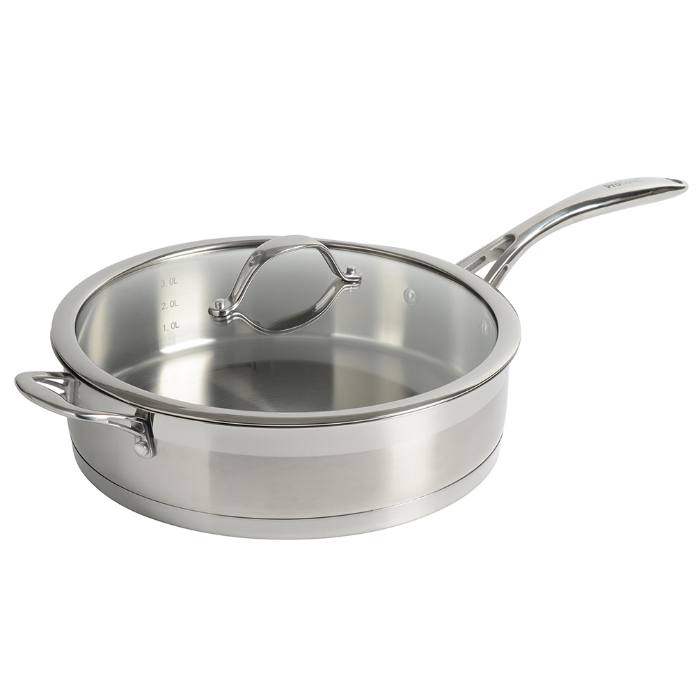 View ProCook Professional Steel Cookware Uncoated Saute Pan 28cm information