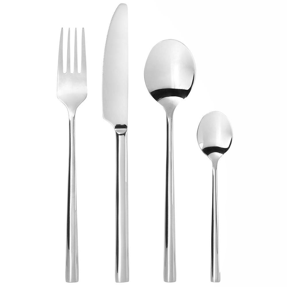 View 16 Piece Stainless Steel Chiswick Cutlery Set Tableware by ProCook information