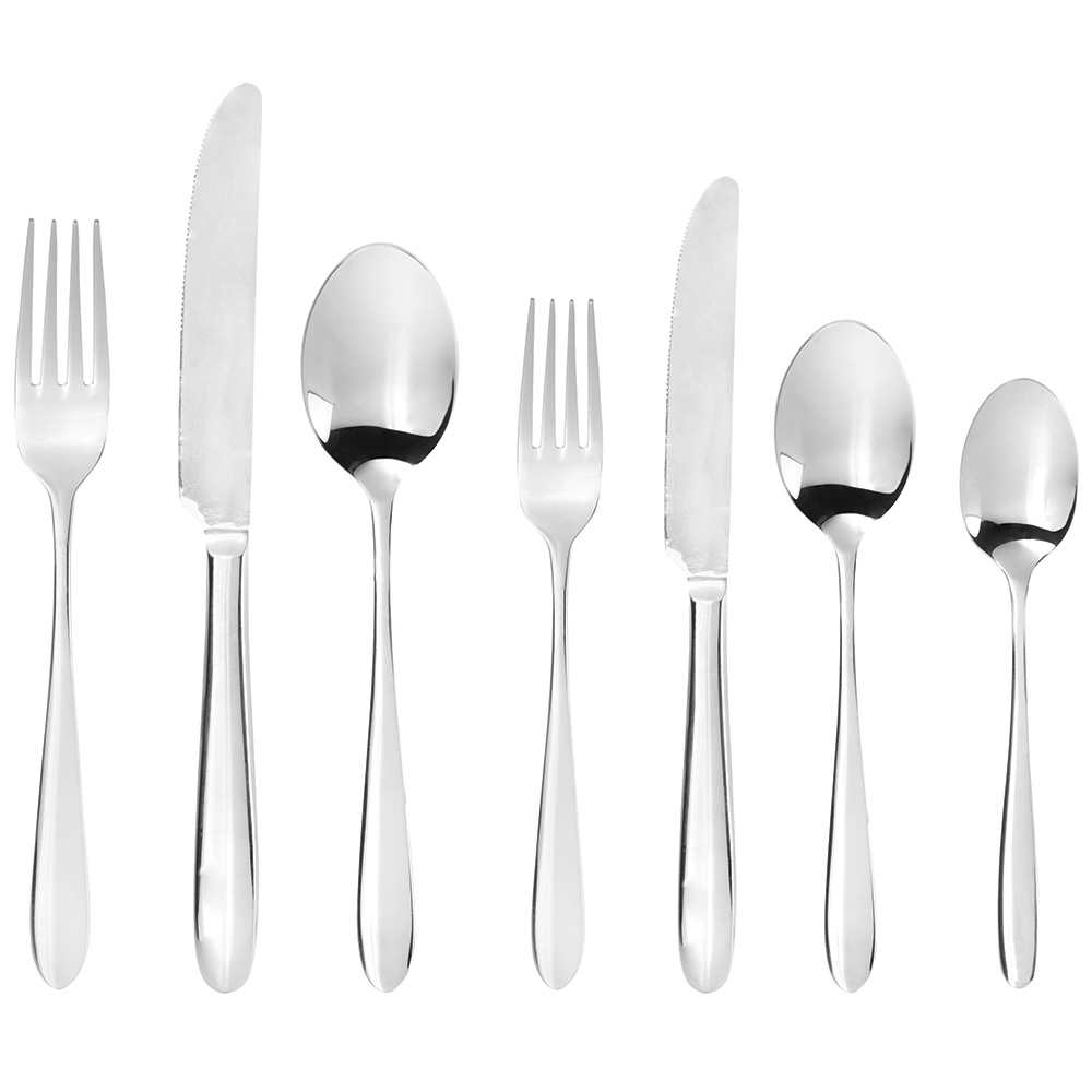 View 28 Piece Stainless Steel Soho Cutlery Set Tableware by ProCook information