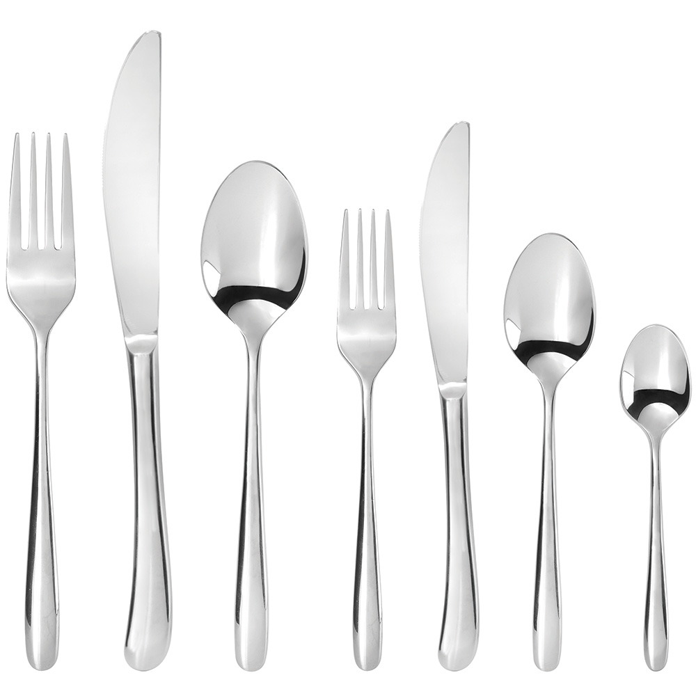 View 28 Piece Stainless Steel Berkeley Cutlery Set Tableware by ProCook information