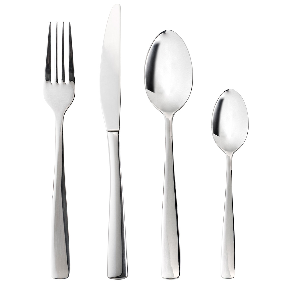 View 4 Piece Stainless Steel Kingston Cutlery Set Tableware by ProCook information