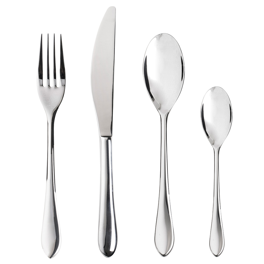 View 4 Piece Stainless Steel Berkeley Cutlery Set Tableware by ProCook information