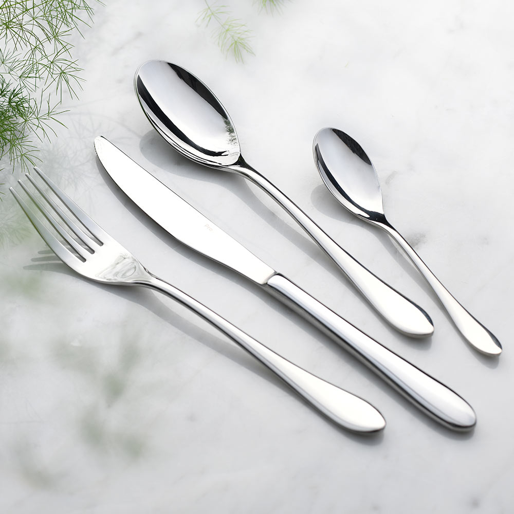 View 4 Piece Stainless Steel Berkeley Cutlery Set Tableware by ProCook information