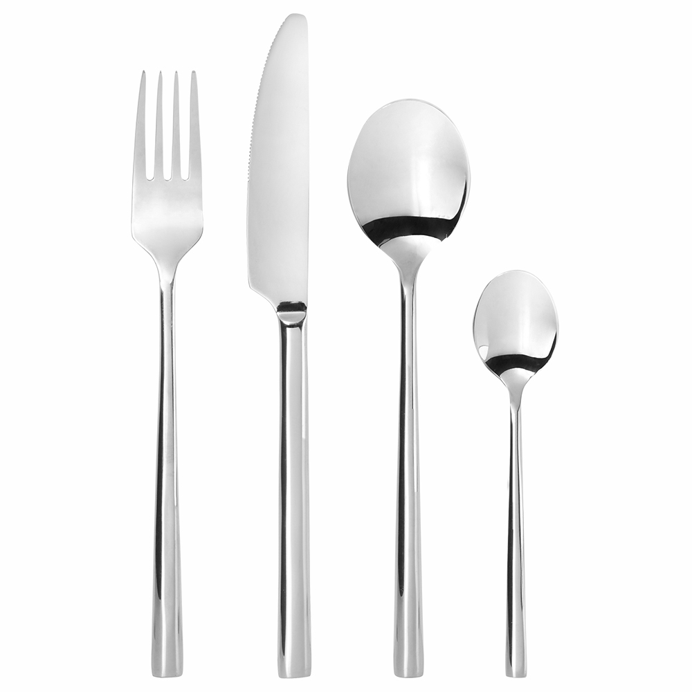 View 4 Piece Stainless Steel Chiswick Cutlery Set Tableware by ProCook information