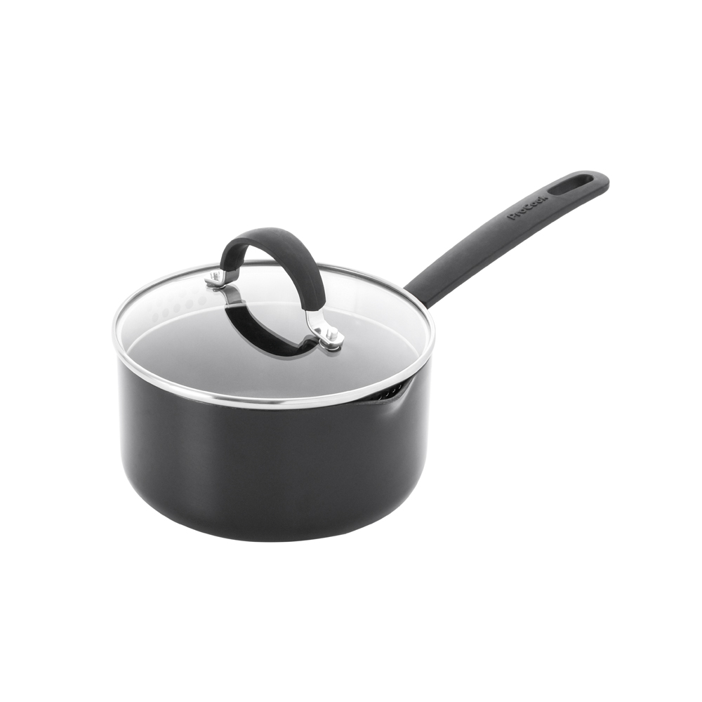 View ProCook Gourmet NonStick Cookware Saucepan With Lid 18cm information