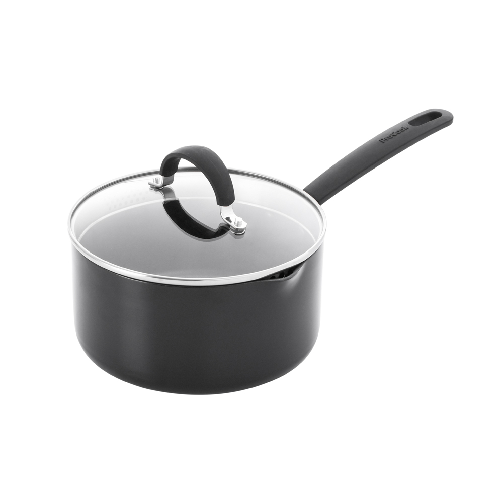 View ProCook Gourmet NonStick Cookware Saucepan With Lid 20cm information