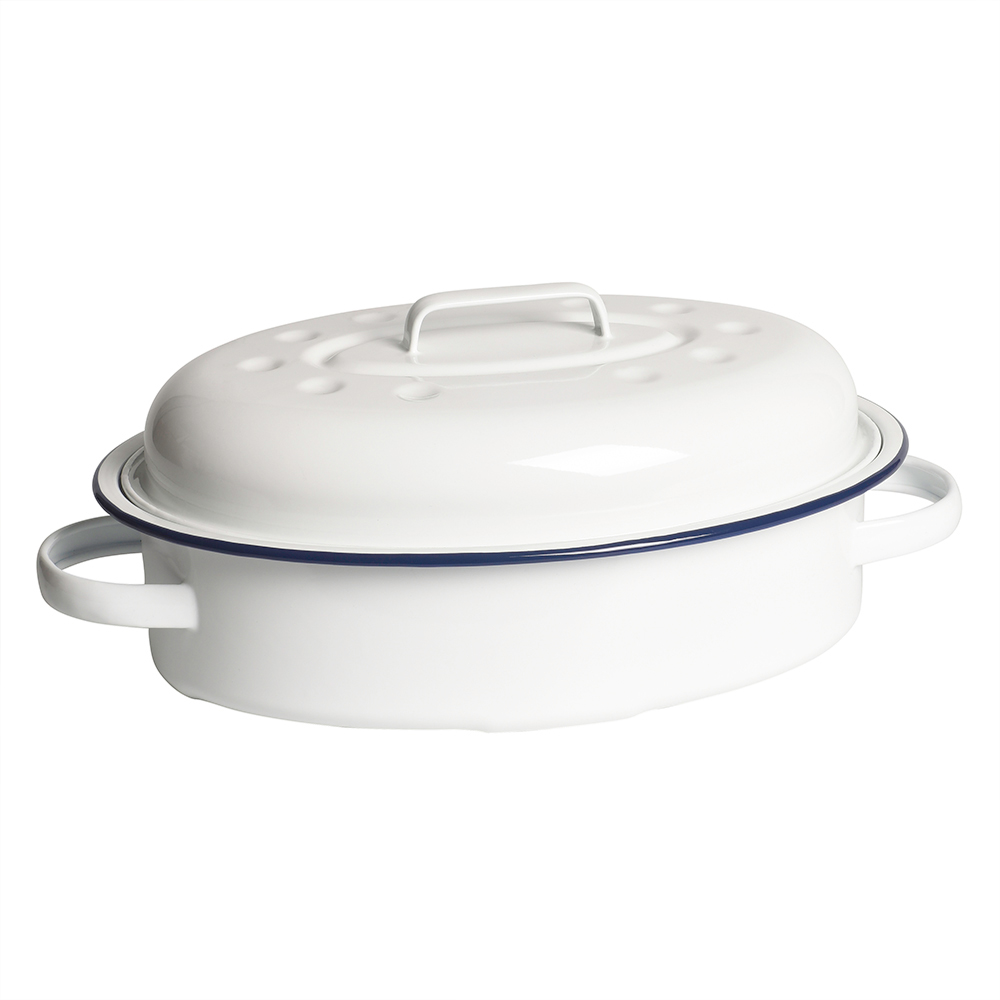 View Enamel Oval Roasting Dish 30cm Bakeware by ProCook information