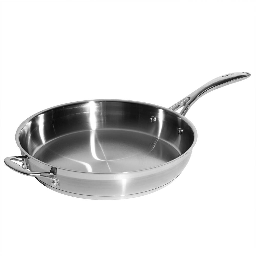 View Stainless Steel Uncoated Frying Pan 30cm Professional Cookware by ProCook information
