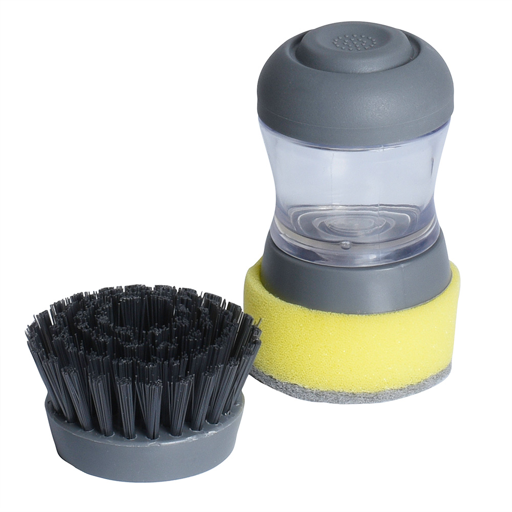 View Soap Dispensing Dish Brush Sponge Set Kitchen Tools by ProCook information