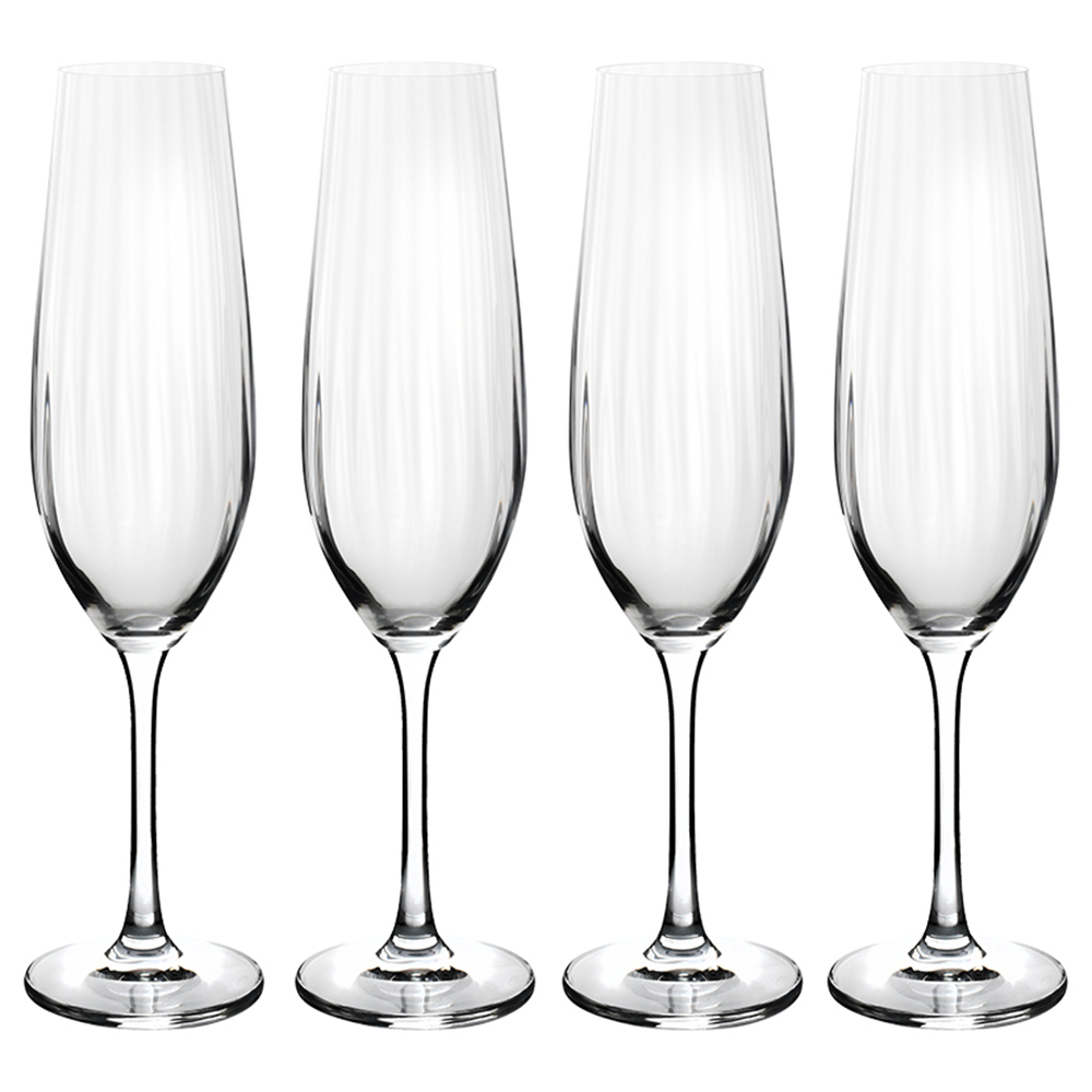 View 4 Champagne Glasses Rochelle Tableware by ProCook information