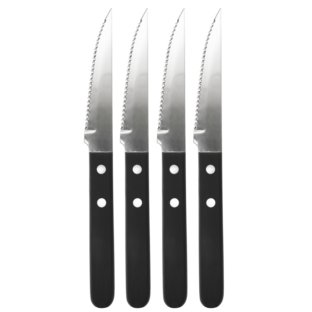 View 4 Piece Steak Knife Set Black Knives by ProCook information