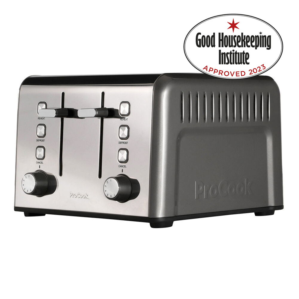 View Gun Metal Toaster 4 Slice Electricals by ProCook information