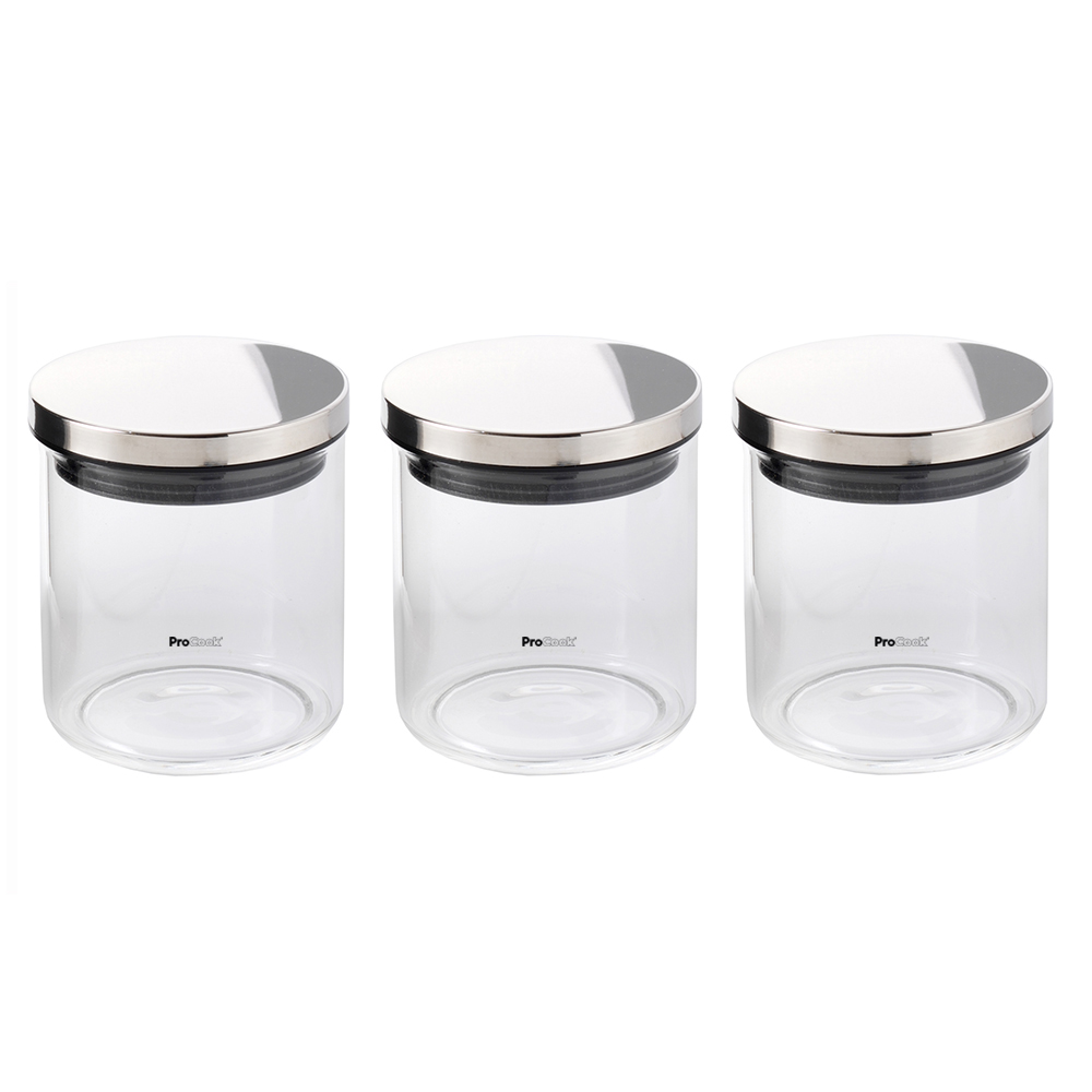 View Medium Glass Storage Jar Set Kitchenware by ProCook information