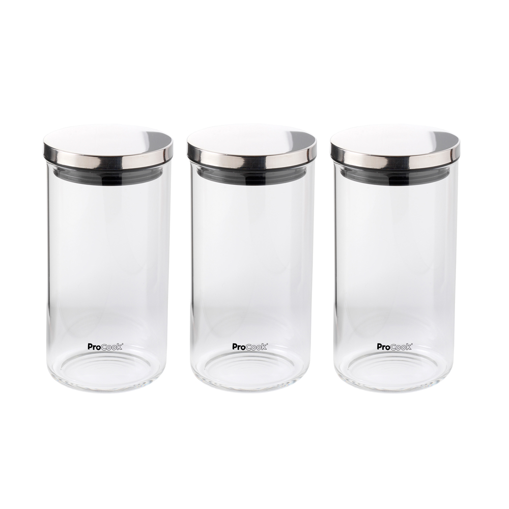 View Small Glass Storage Jar Set Kitchenware by ProCook information