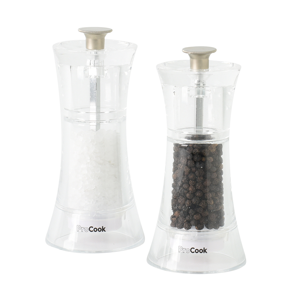 View Acrylic Salt Pepper Mill Set 13cm Tableware by ProCook information