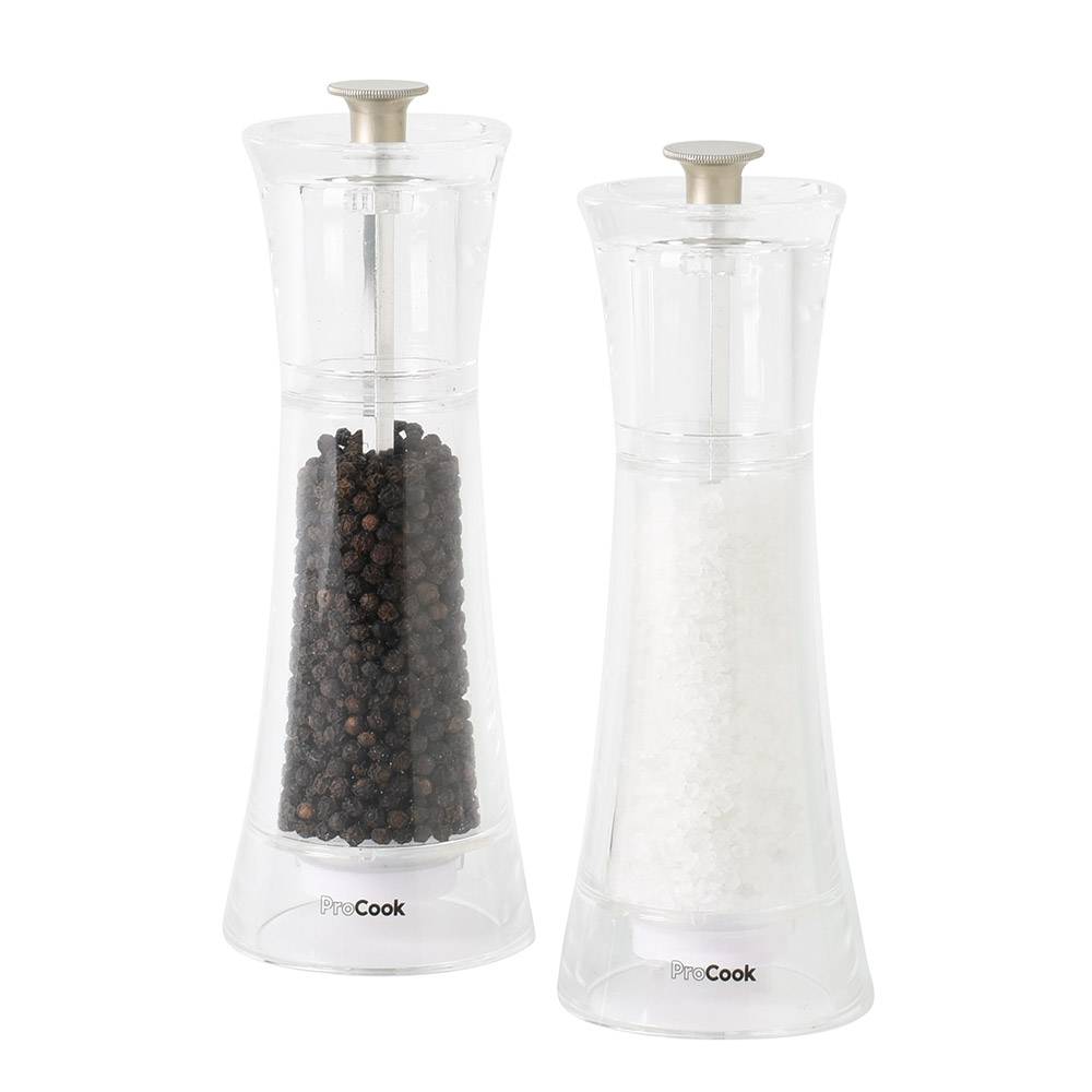 View Acrylic Salt Pepper Mill Set 18cm Tableware by ProCook information
