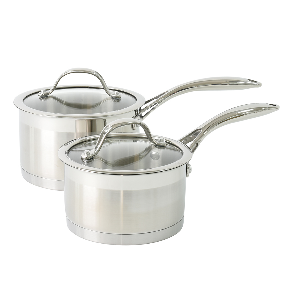 View ProCook Professional Steel Cookware Induction Saucepan Set 2 Piece information