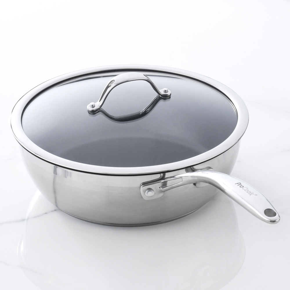 View ProCook Professional Steel Cookware Induction Sauteuse Pan 28cm information