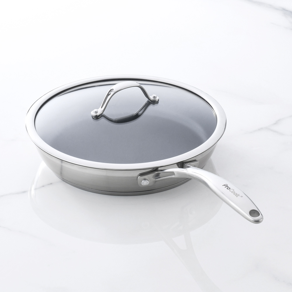 View ProCook Professional Steel Cookware Induction Frying Pan 28cm information