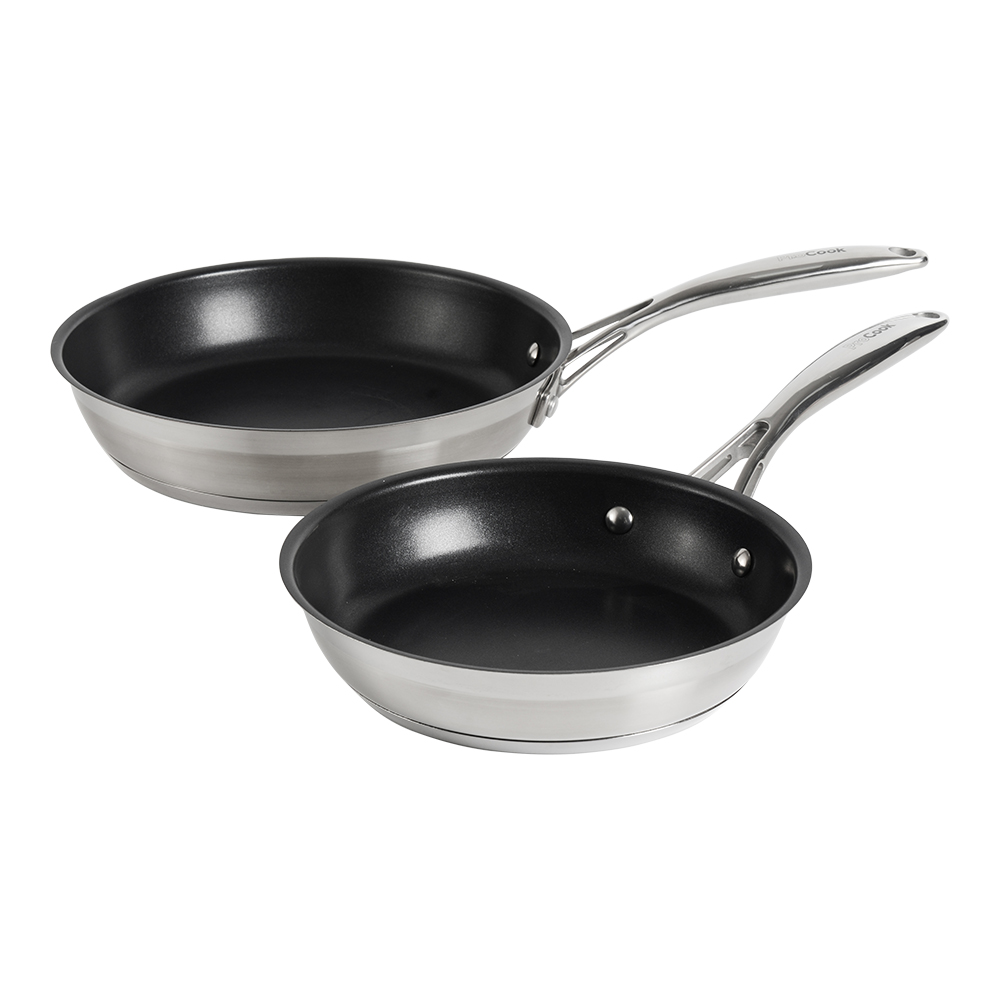 View ProCook Professional Stainless Steel Frying Pan Set 20cm 24cm information