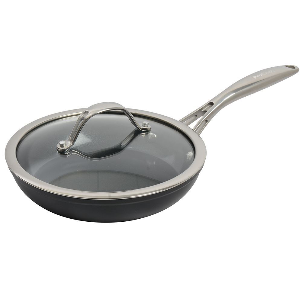 View Ceramic Frying Pan with Lid 20cm Professional Cookware by ProCook information