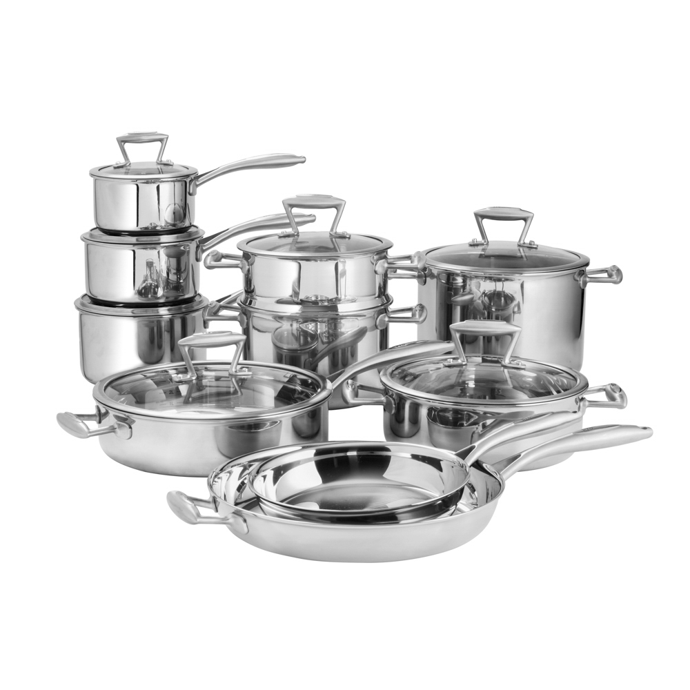 View ProCook Elite TriPly Cookware Uncoated Induction Pan Set 10 Piece information