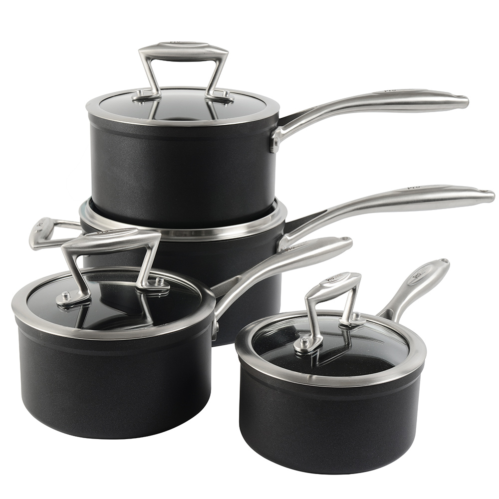 View ProCook Elite Forged Cookware Induction Saucepan Set 4 Piece information