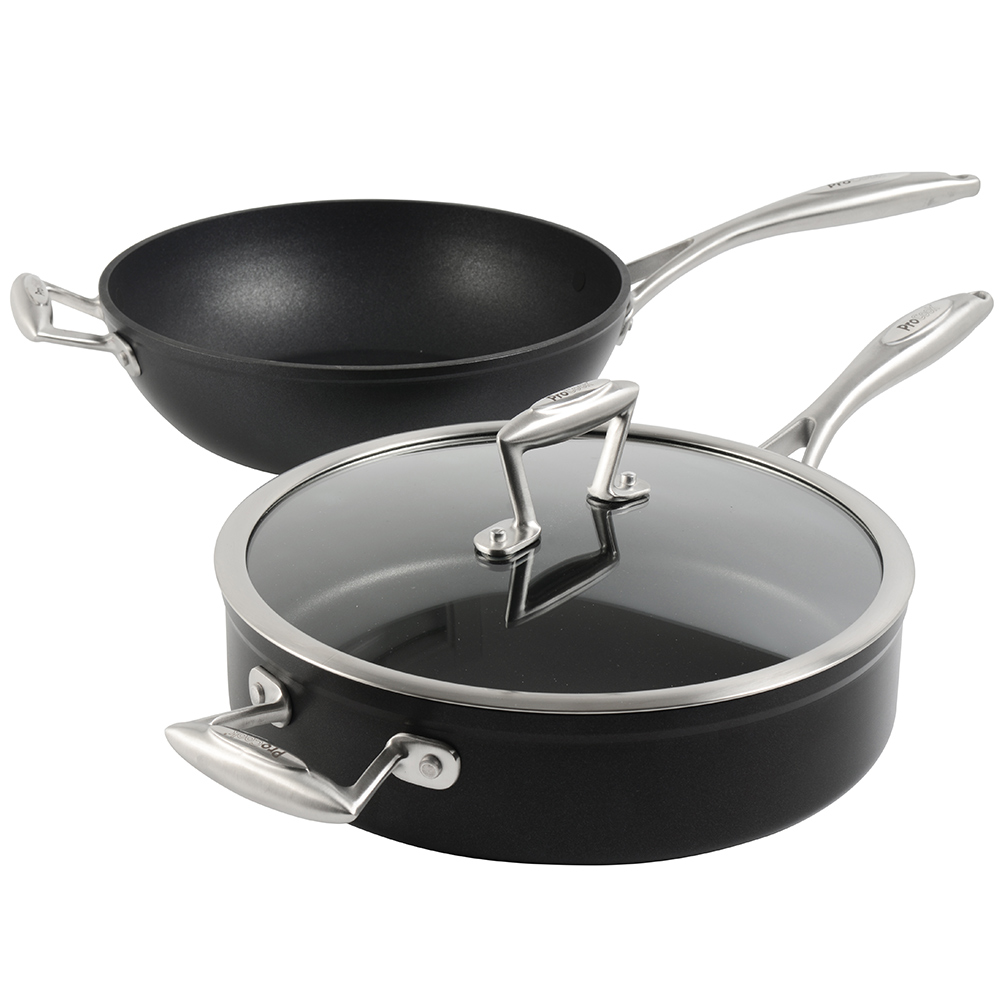 View ProCook Elite Forged Cookware Induction Wok Saute Pans 2 Piece information