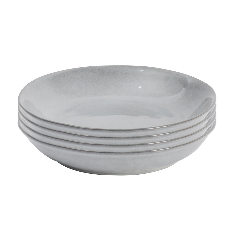 View 4 Grey Stoneware Pasta Bowls Malmo Tableware by ProCook information