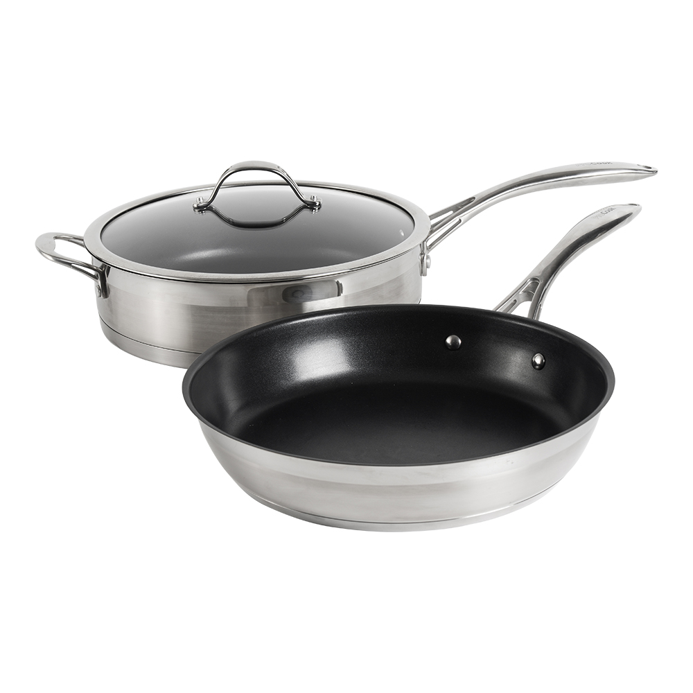 View ProCook Professional Stainless Steel Saute Frying Pan Set information