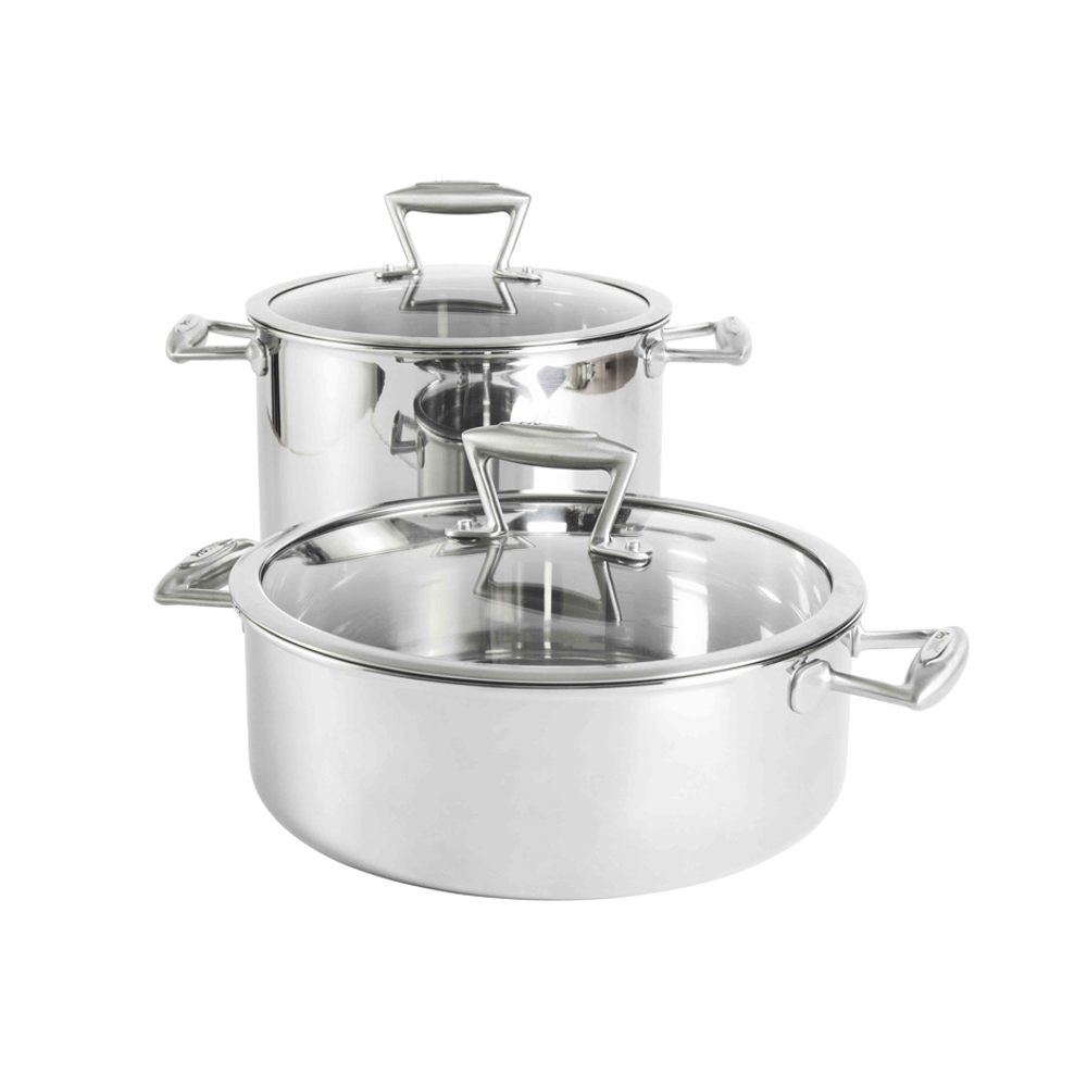 View ProCook Elite TriPly Cookware Induction Pots Pans Set 2 Piece information