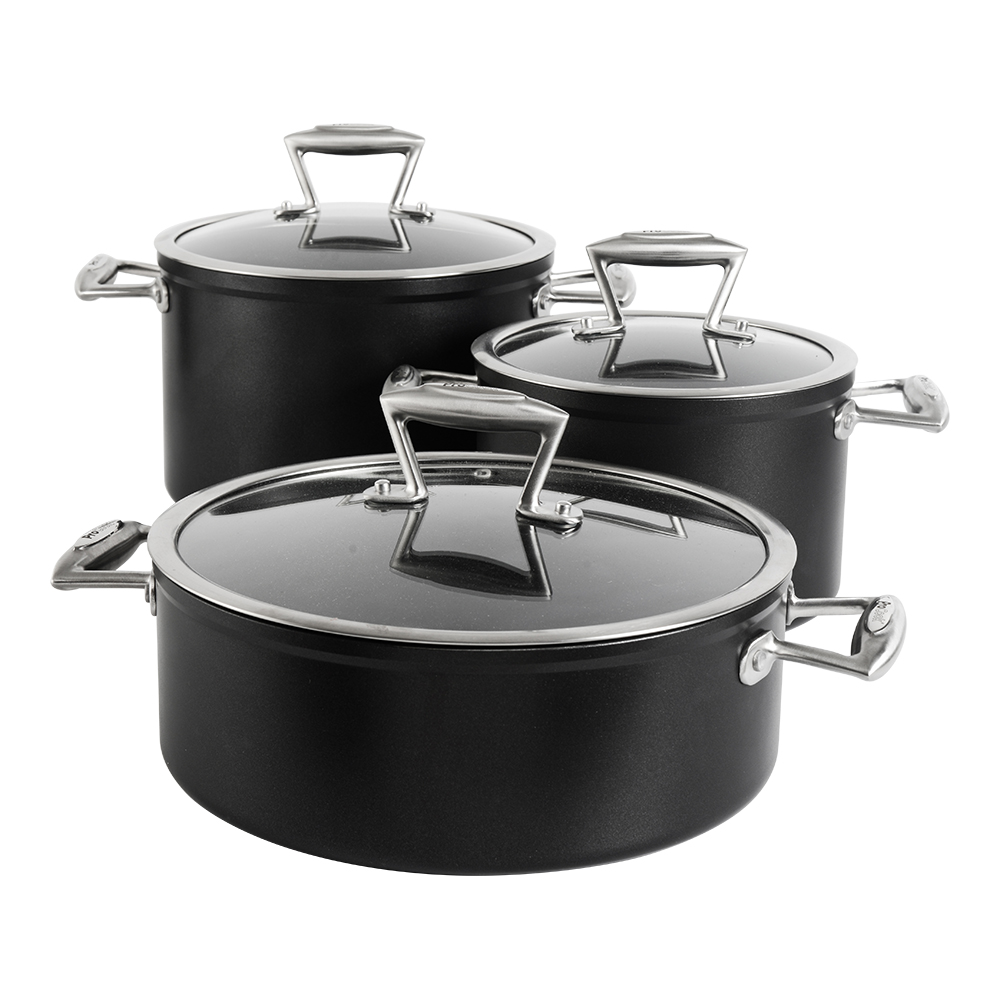 View ProCook Elite Forged Cookware Induction Pots Pans Set 3 Piece information