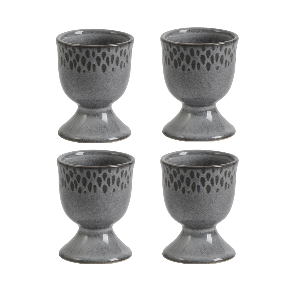 View Egg Cup Set in Charcoal Teardrop Malmo Tableware by ProCook information