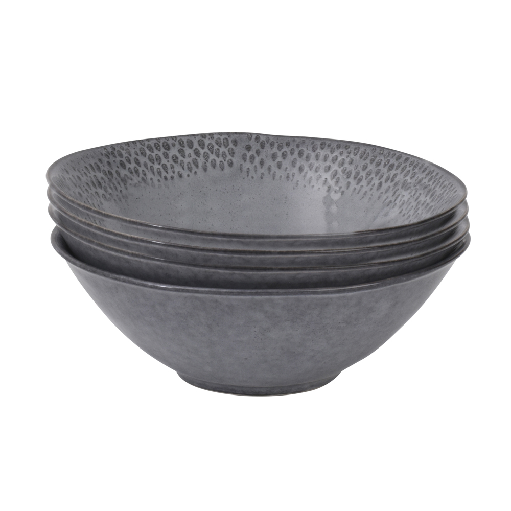 View 4 Grey Stoneware Bowls Malmo Tableware by ProCook information